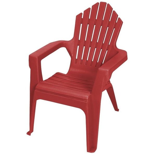 Gracious Living Kiddie Adirondack Adirondack Chair, Resin Seat, Resin Frame, Red Explosion Frame 11358-20PDQ